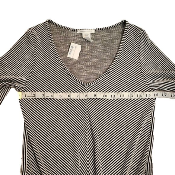 Nwt Juniors Caution to the wind black & white striped tie bottom top size Large. - Picture 14 of 16